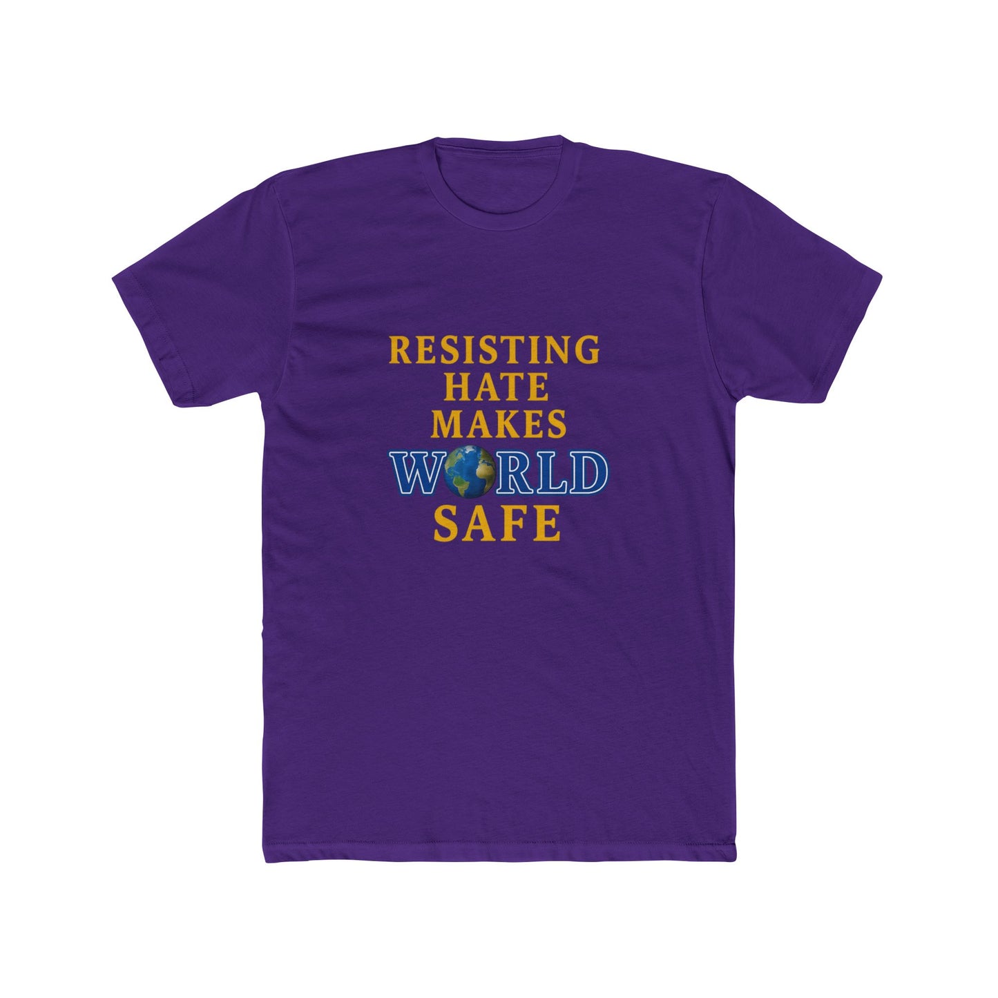 Resisting Hate Crew Tee - Unisex Cotton T-Shirt for a Safe World