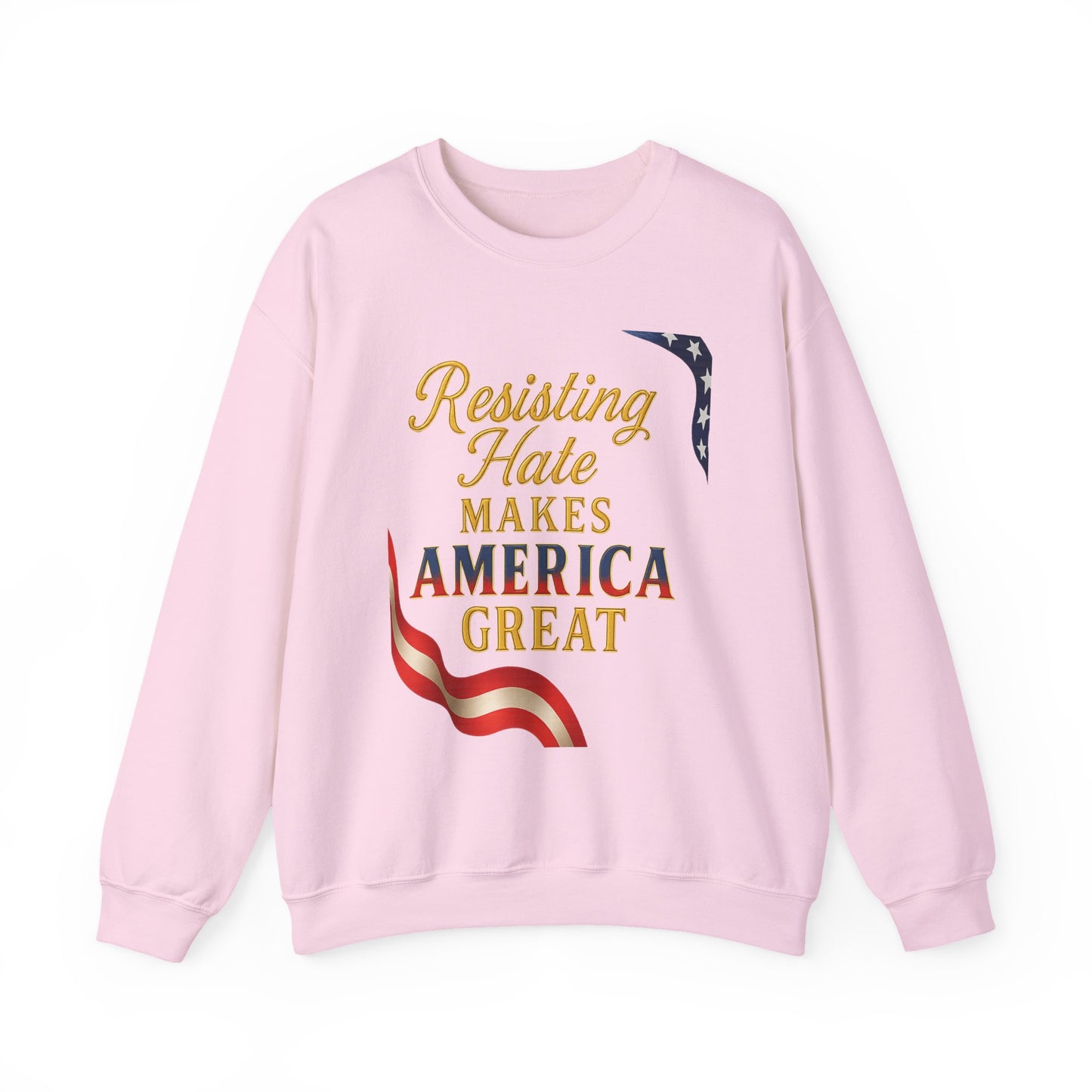 Patriotic Message Crewneck Sweatshirt, Unisex Sweater, Gift for Activists, Comfortable Fashion, Casual Wear, Great for Holidays