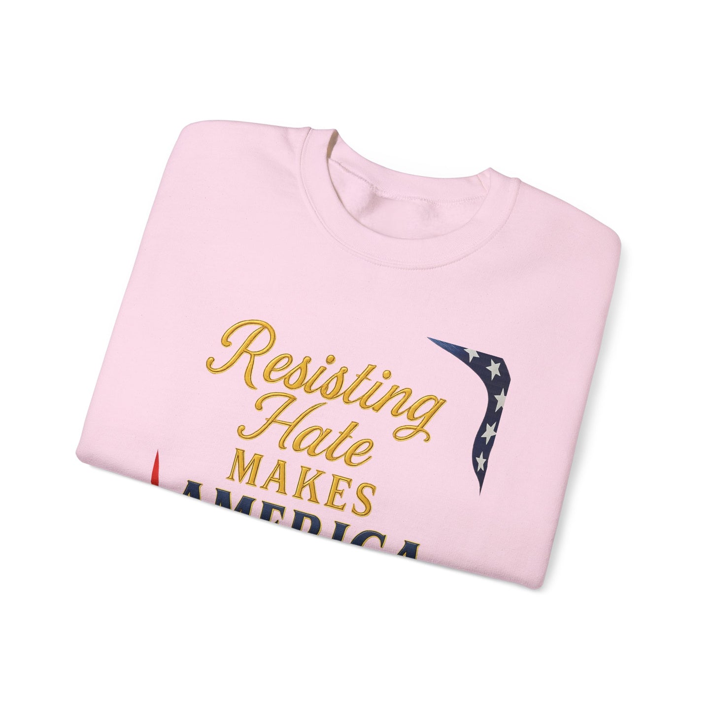 Patriotic Message Crewneck Sweatshirt, Unisex Sweater, Gift for Activists, Comfortable Fashion, Casual Wear, Great for Holidays