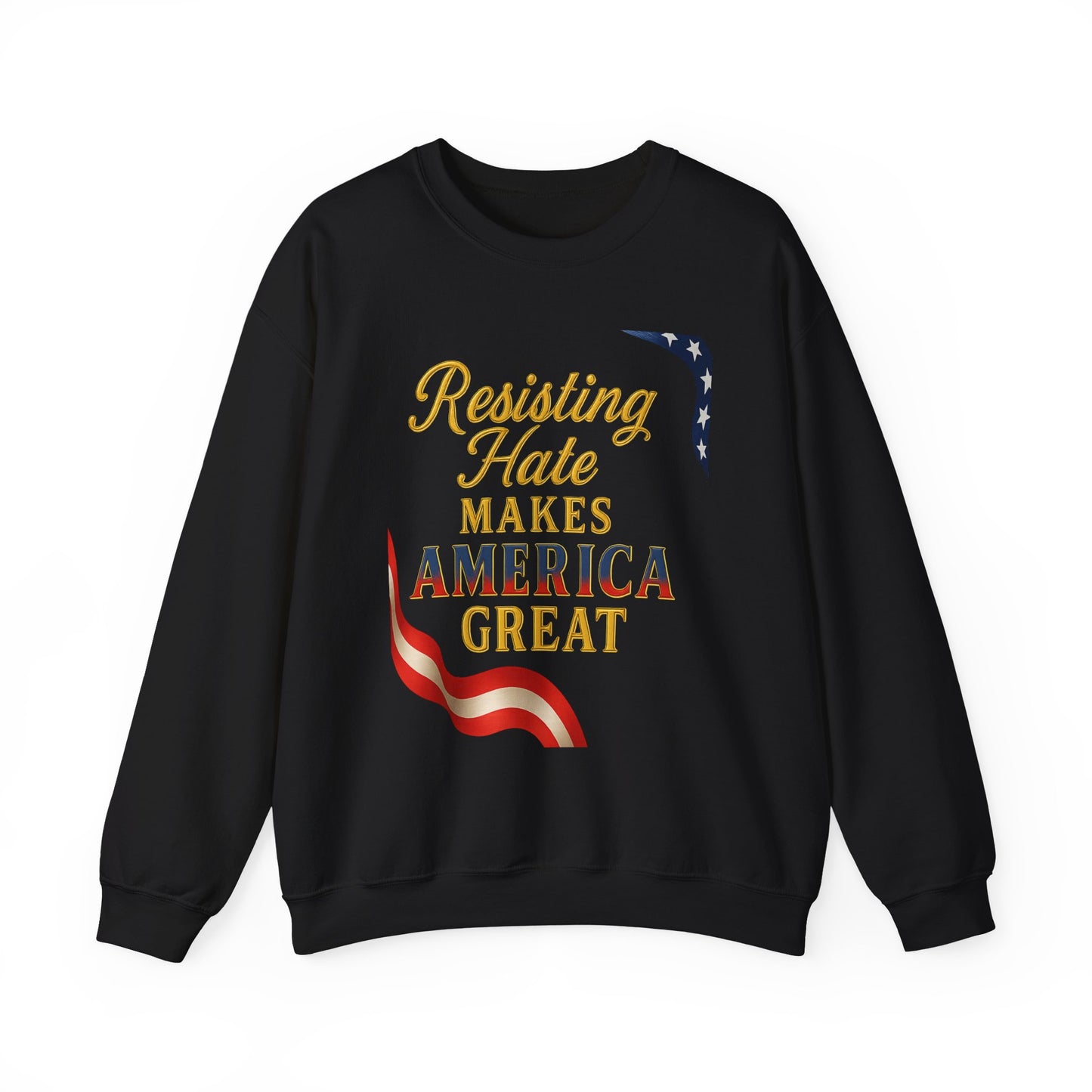 Patriotic Message Crewneck Sweatshirt, Unisex Sweater, Gift for Activists, Comfortable Fashion, Casual Wear, Great for Holidays