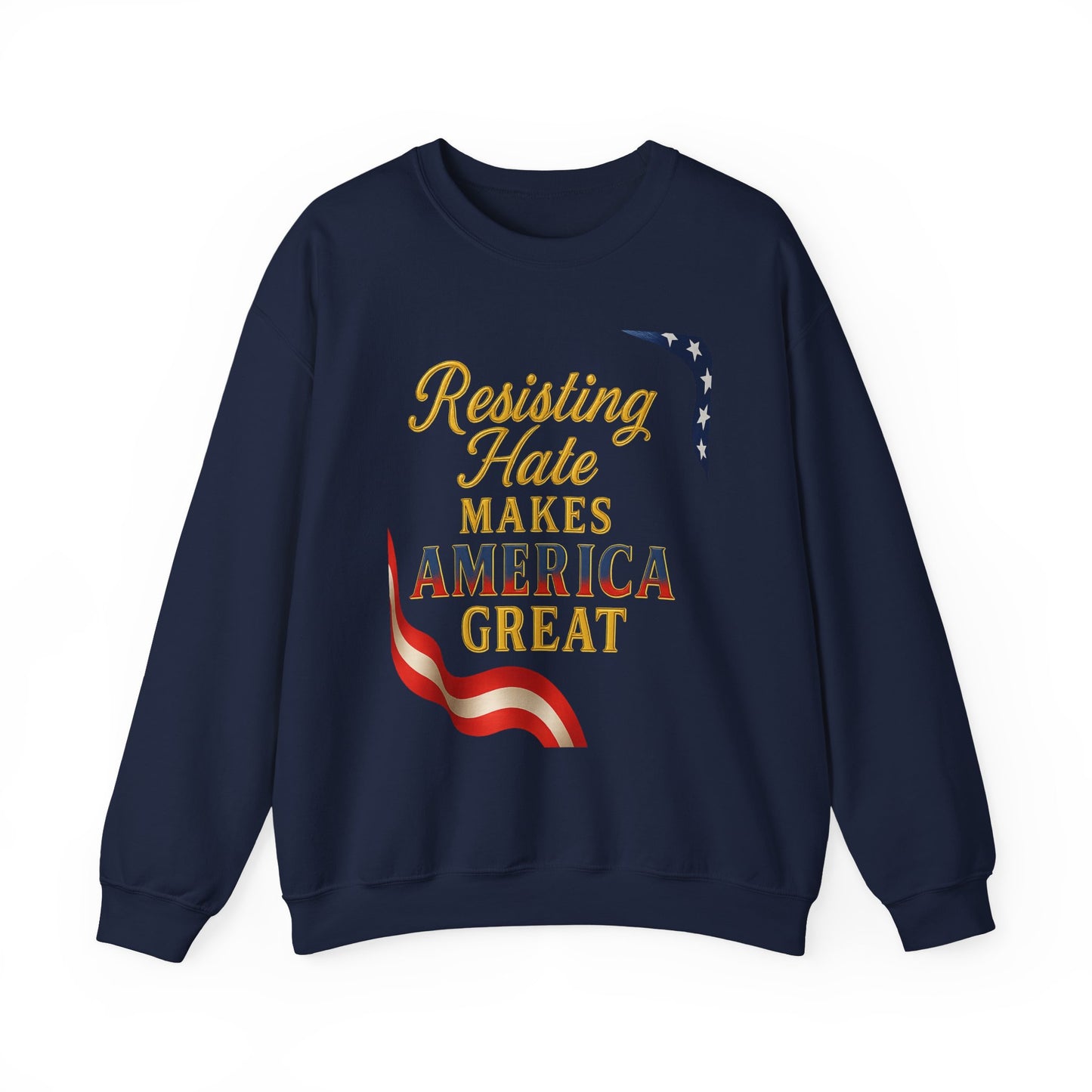 Patriotic Message Crewneck Sweatshirt, Unisex Sweater, Gift for Activists, Comfortable Fashion, Casual Wear, Great for Holidays