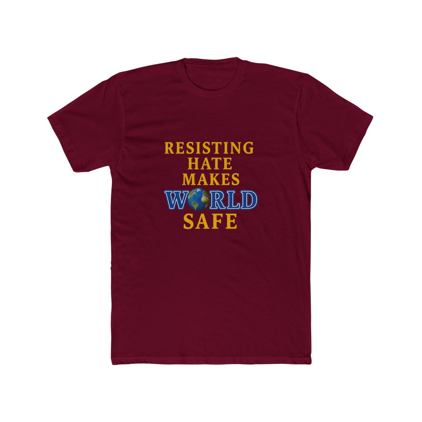 Resisting Hate Crew Tee - Unisex Cotton T-Shirt for a Safe World