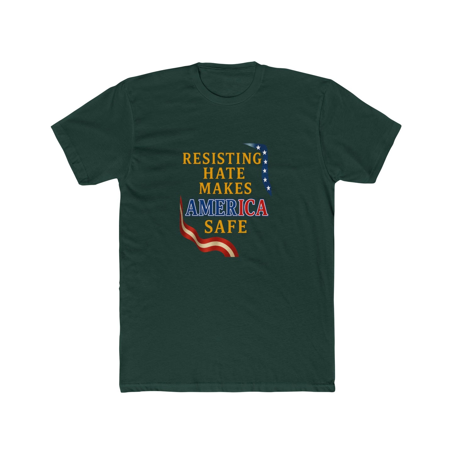 America Safe Message Tee - Unisex Cotton Crew