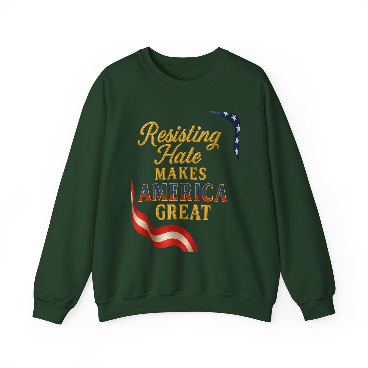 Patriotic Message Crewneck Sweatshirt, Unisex Sweater, Gift for Activists, Comfortable Fashion, Casual Wear, Great for Holidays