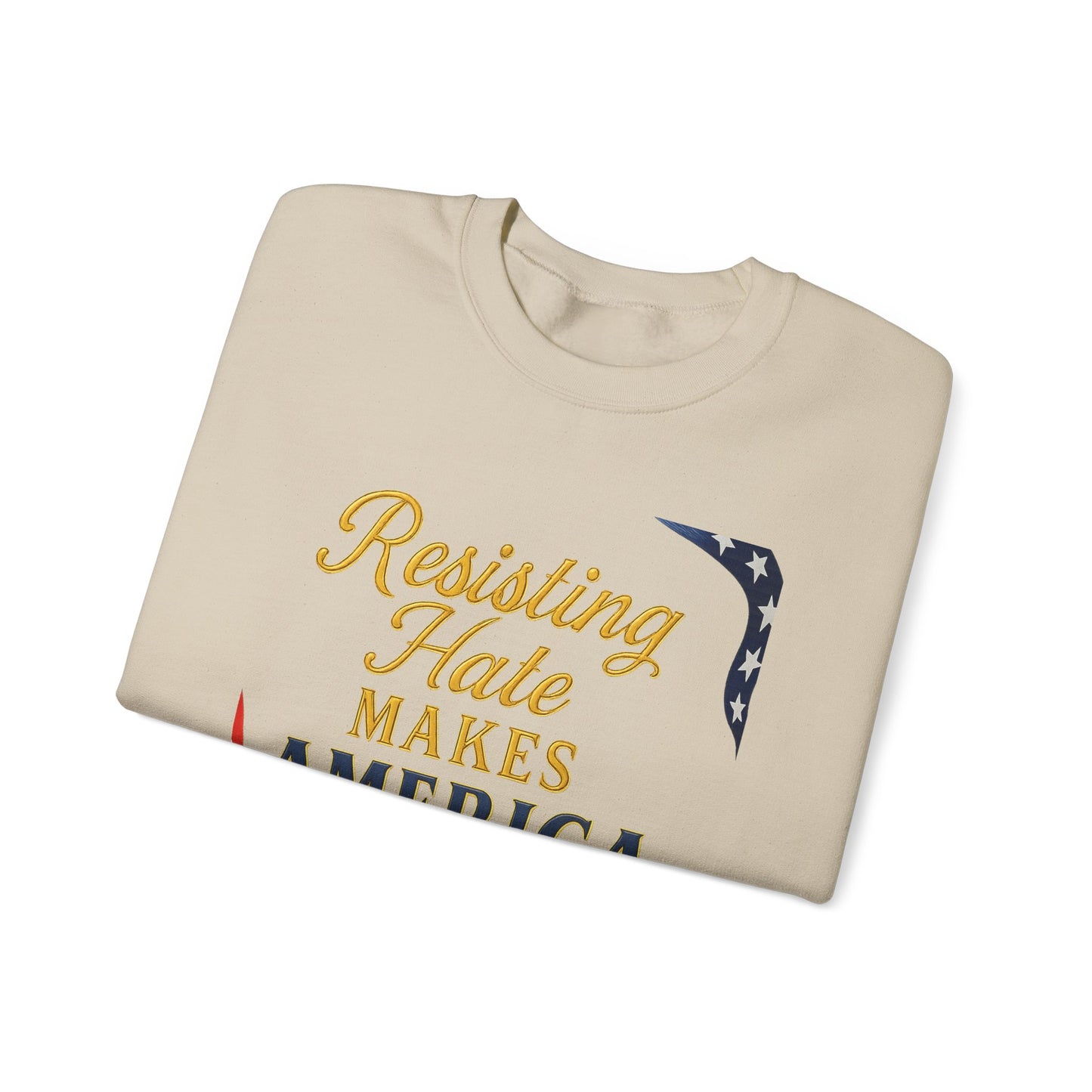 Patriotic Message Crewneck Sweatshirt, Unisex Sweater, Gift for Activists, Comfortable Fashion, Casual Wear, Great for Holidays