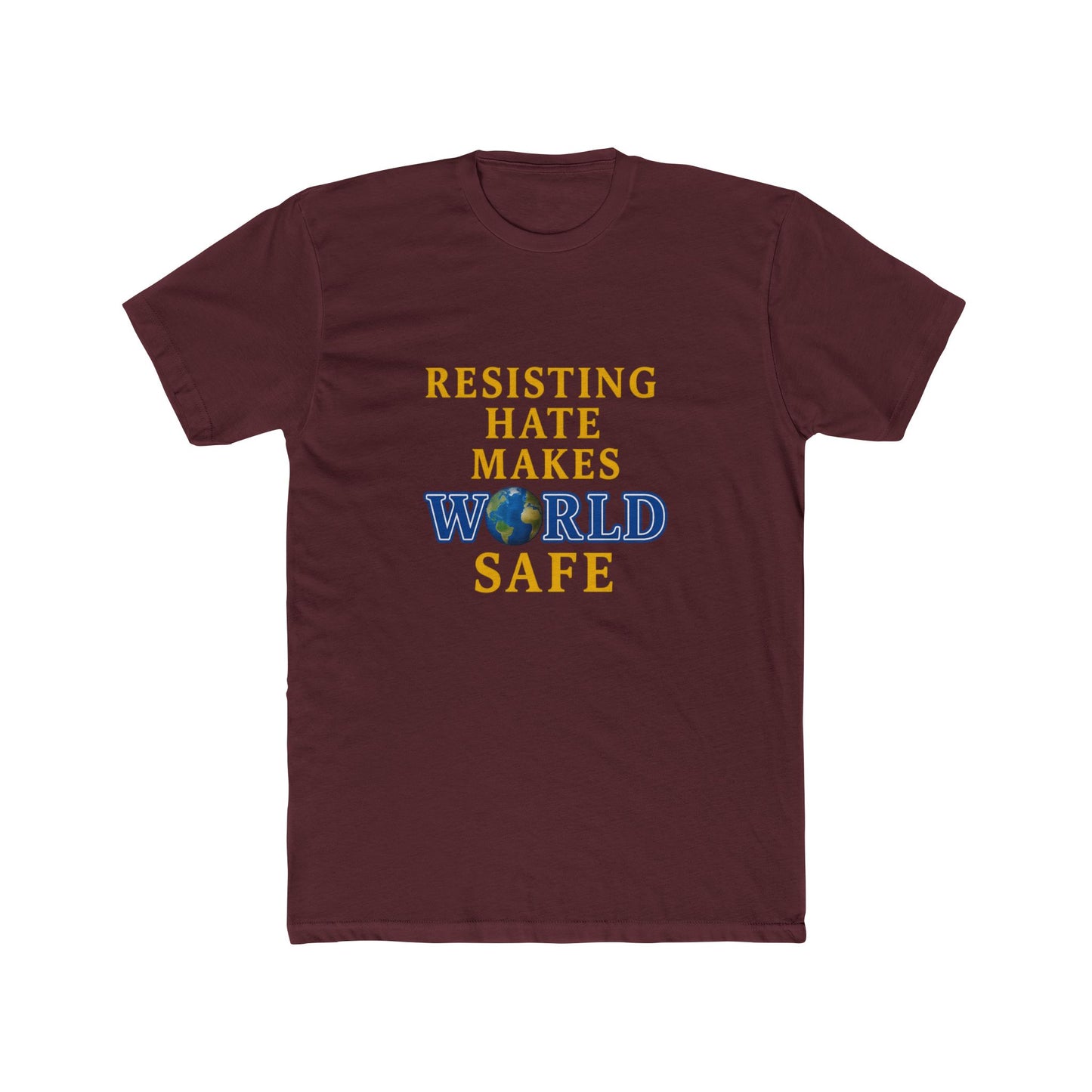 Resisting Hate Crew Tee - Unisex Cotton T-Shirt for a Safe World