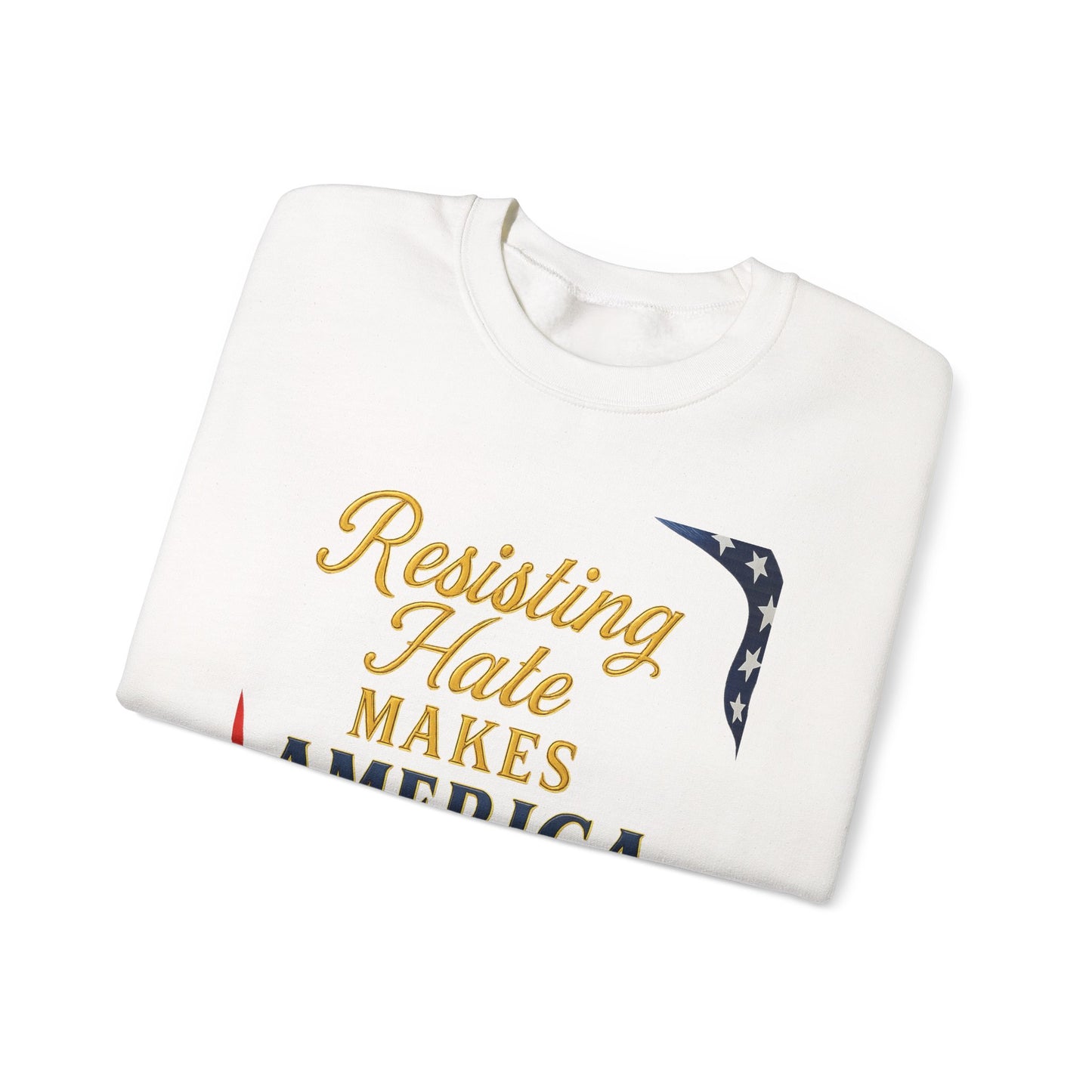 Patriotic Message Crewneck Sweatshirt, Unisex Sweater, Gift for Activists, Comfortable Fashion, Casual Wear, Great for Holidays